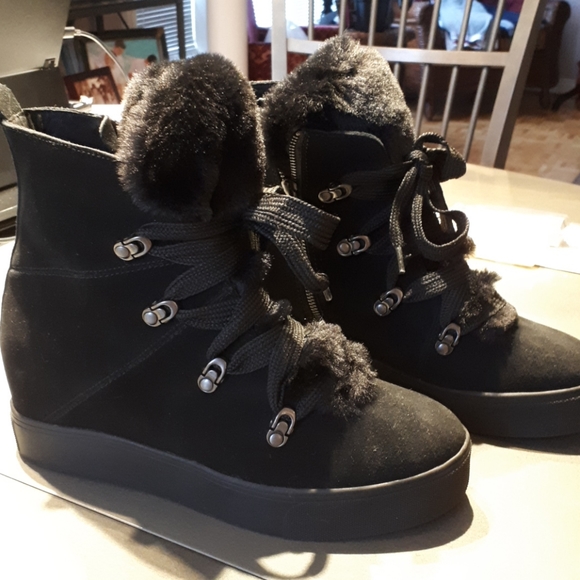 J Slides Shoes - J Slides sneaker and fur boot